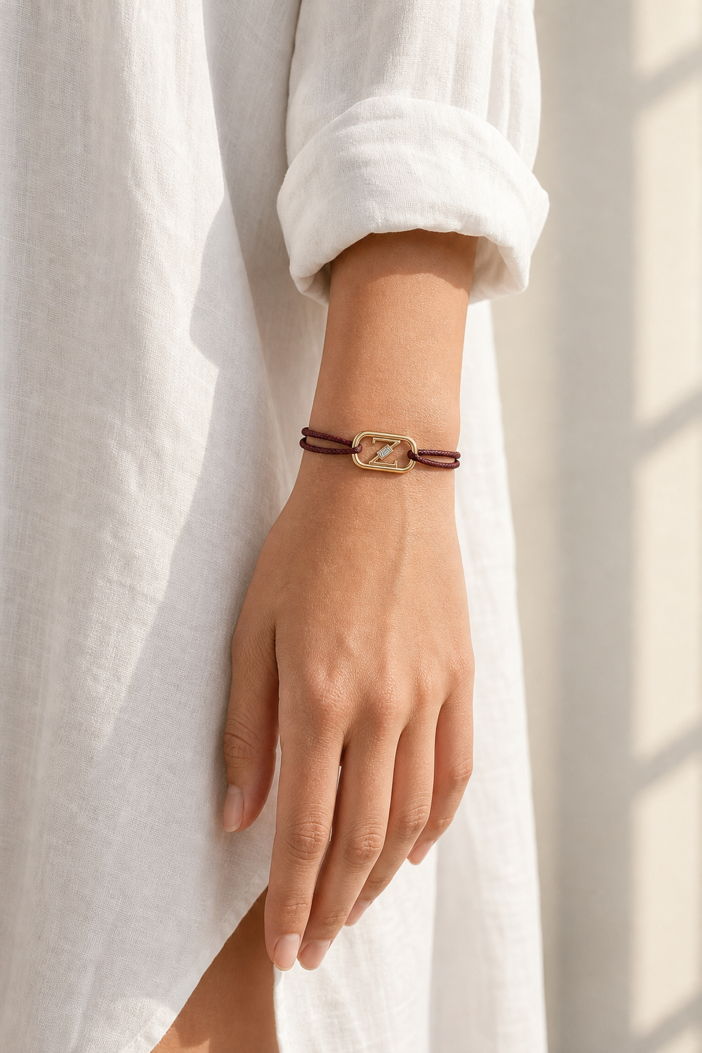 GEMGEMGEM Initial Bracelet Letter Z on hand