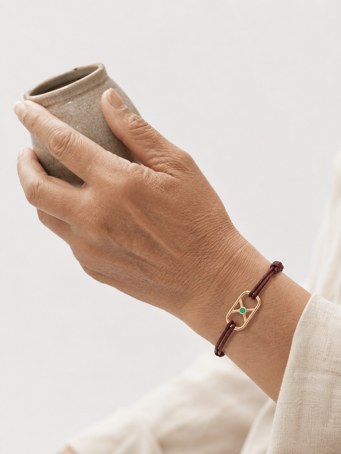 GEMGEMGEM Letter X Initial Bracelet lifestyle 03