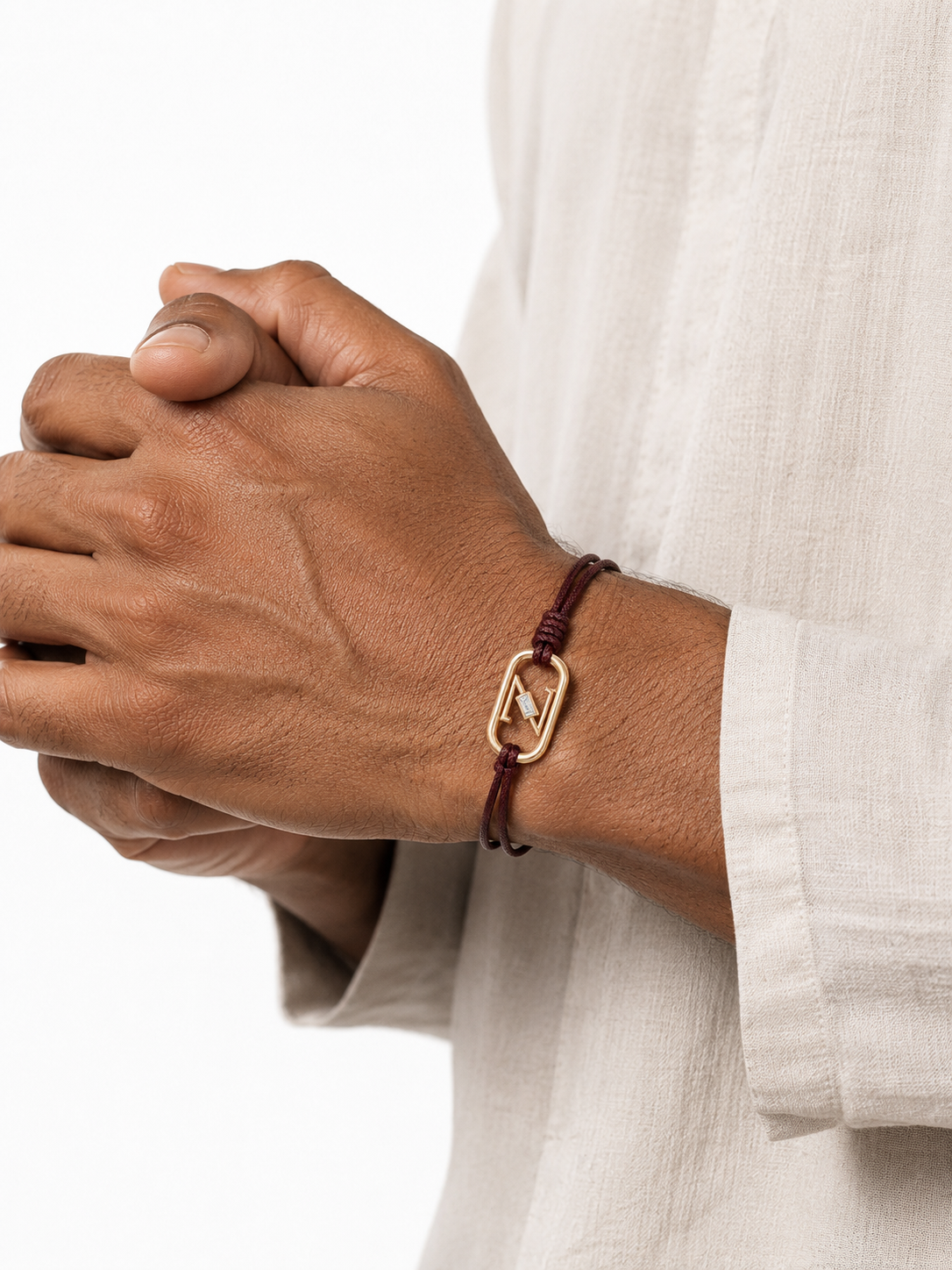 GEMGEMGEM Letter Z Initial Bracelet lifestyle 02
